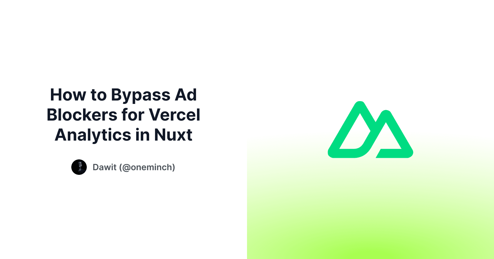 How to Bypass Ad Blockers for Vercel Analytics in Nuxt